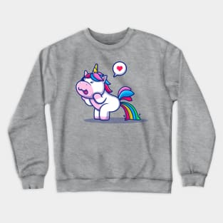 Unicorn Poop Rainbows | T Shirt Design Crewneck Sweatshirt